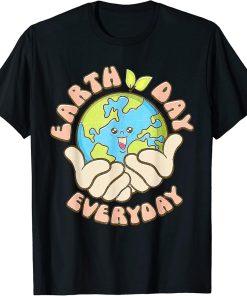 Earth Day Everyday Retro Groovy Mother Earth T-Shirt