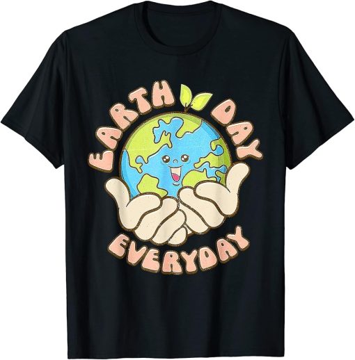 Earth Day Everyday Retro Groovy Mother Earth T-Shirt