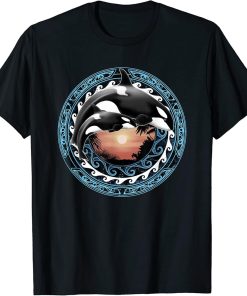 Orcas Polynesian Hawaiian Whale Cute Orca T-Shirt