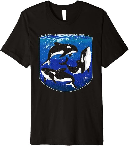 Killer Whale Lover Animal Lover Ocean Animal Orca Premium T-Shirt