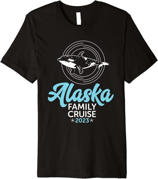 Killer Whale Orcas Matching Family Alaska Cruise 2023 Premium T-Shirt